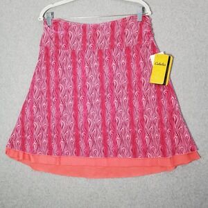 Cabela's Women Skirt Medium Pink Triune Reversible Casual‎ NWT